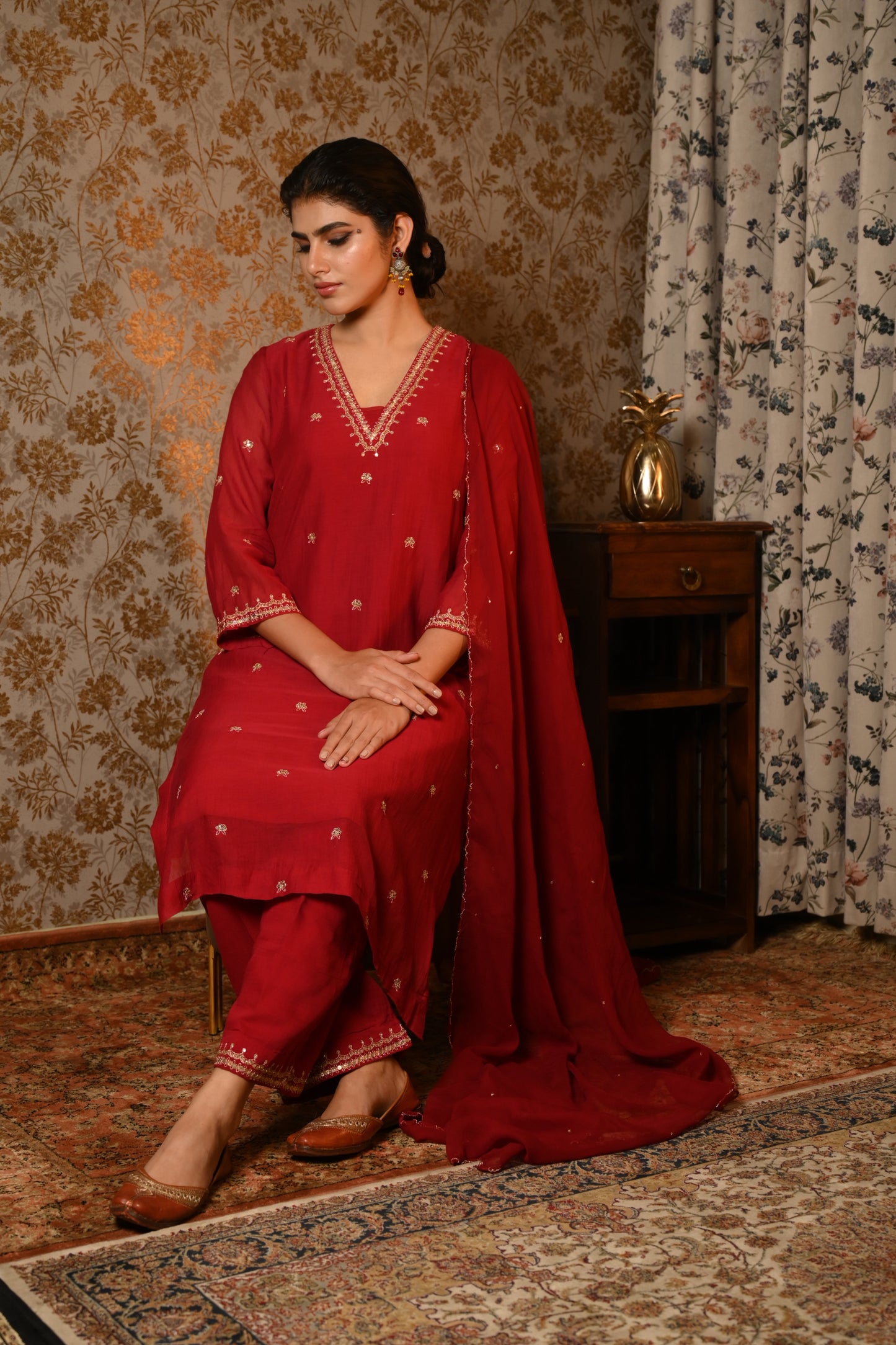 Meher Hand Embroidered suit set